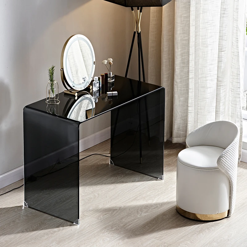 

Acrylic Plastic Vanity Table Modern Universal Simple Minimalist Bedroom Dressing Table Salon Comoda Pra Quarto Unique Furniture