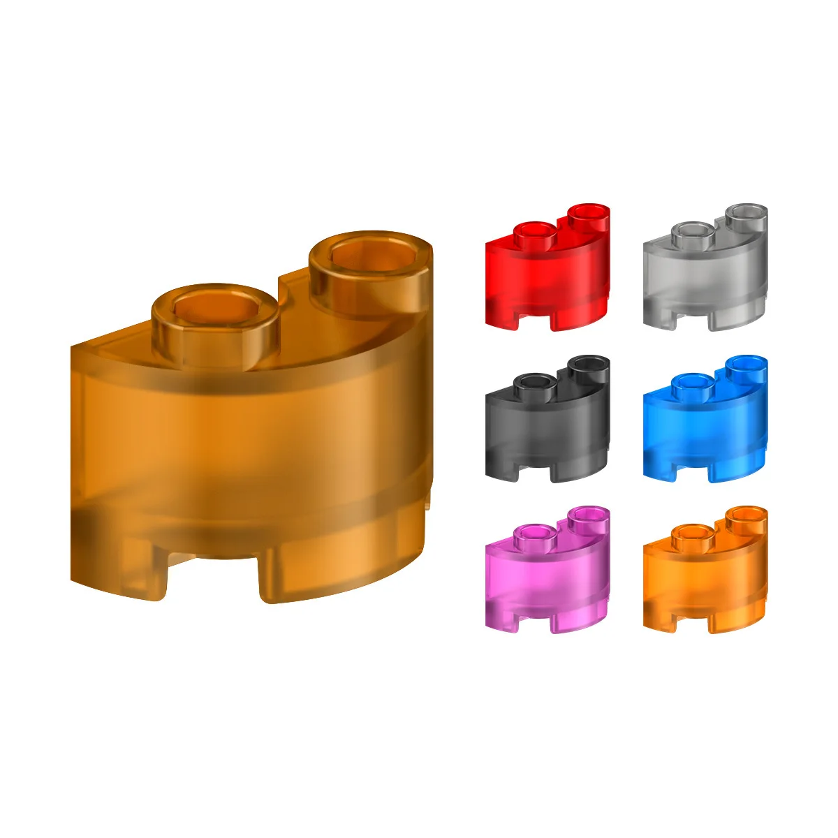 BRICKE 2x2 Curved Wall Panels Parts List and Accessories 90040 Compatible with LEGO 68013