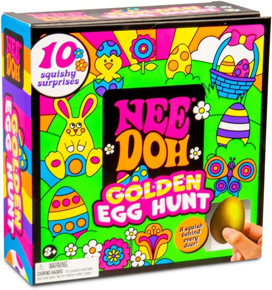 Party Games Easter Egg - เกมล่าไข่ทองคำ Needoh 2026 กล่องสุ่มของเล่นอีสเตอร์พร้อมของเล่นบีบคลายเครียดสำหรับงานปาร์ตี้อีสเตอร์ของเด็กๆ