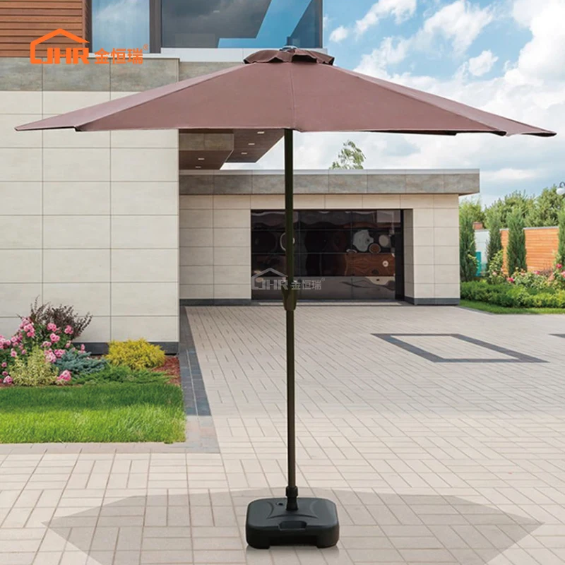

JHR Outdoor Patio Umbrella Park Outdoor Aluminum Frame Leisure Large Umbrella