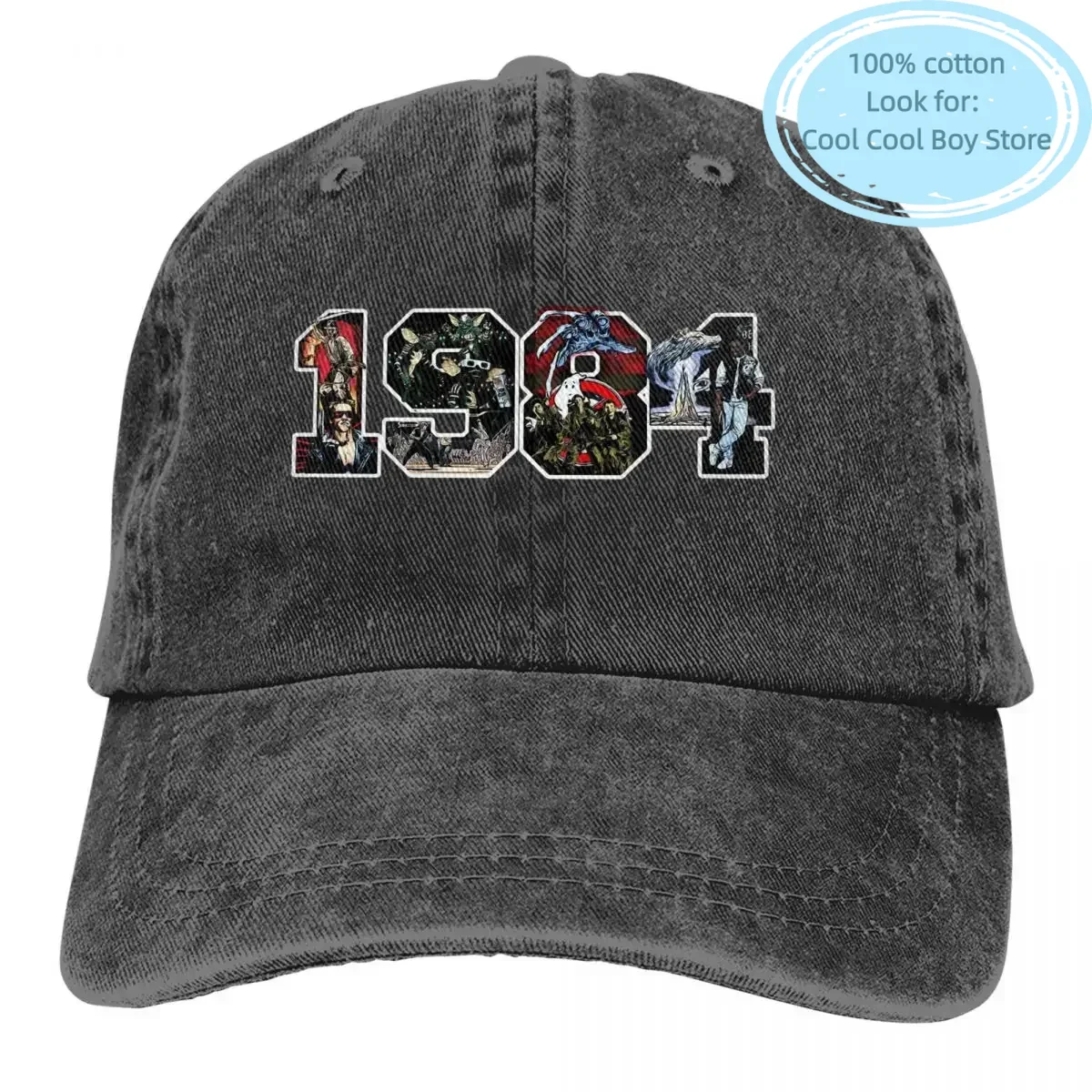 1984 Baseball Cap Men Cowboy Hats Women Visor Protection Snapback Gremlins Billy Pelzer Thriller Movie Caps