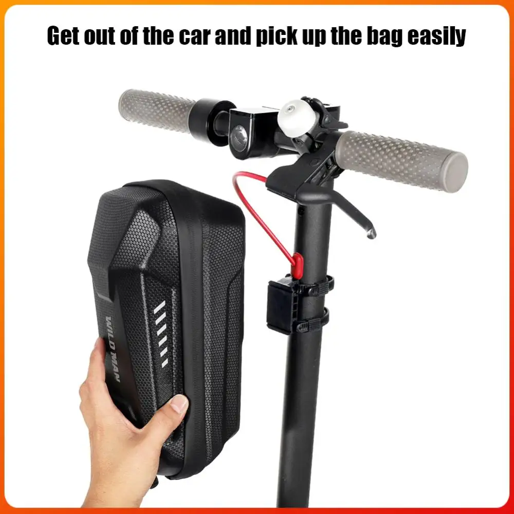 

WILD MAN Waterproof Electric Scooter Pouch PU Hard Shell Packs for M365 Pro