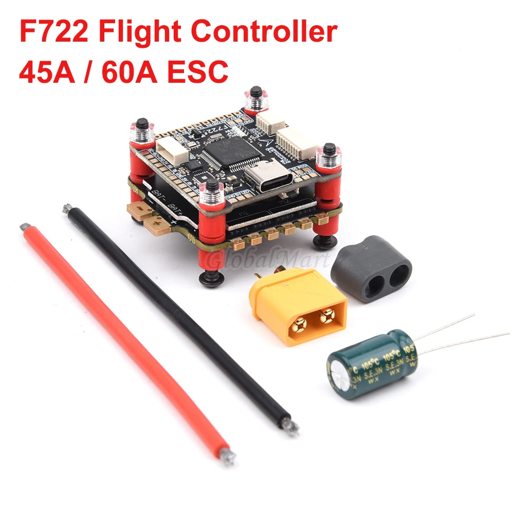 NEW F7 F722 F722HD Flight Control 3-6S + 45A / 60A 4IN1 ESC Stack 30.5x30.5mm For Mark4 APEX XL7 XL8 XL9 XL10 RC FPV Frame Drone