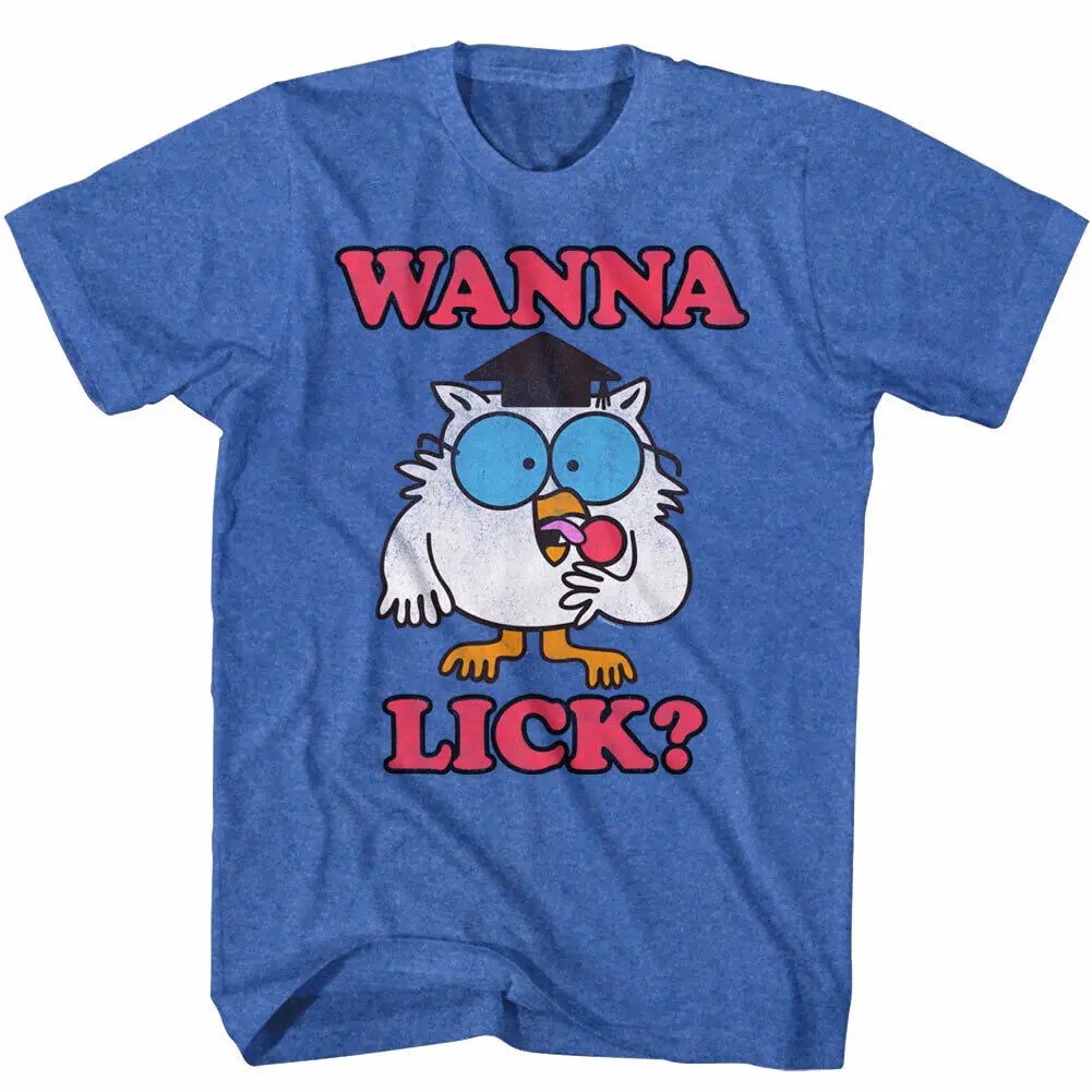 Tootsie Pops Mr Owl Wanna Lick Men's T Shirt Candy Lollipops Rolls Top