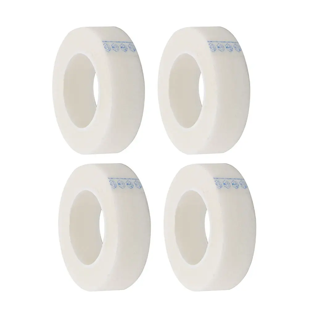 4 Rolls Eyelash Extension Tape Non Woven Fabric Gentle Adhesion Secure Isolation for Upper Lower Lashes Paper