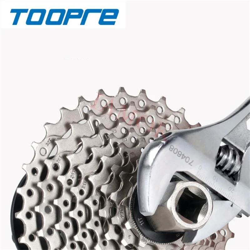 TOOPRE Bicycle Silver 6/7/8/9/10/11S Cassette Sprocket Sleeve Steel Iamok Bike Parts 64g Cartridge Freewheel Tool for SHIMANO