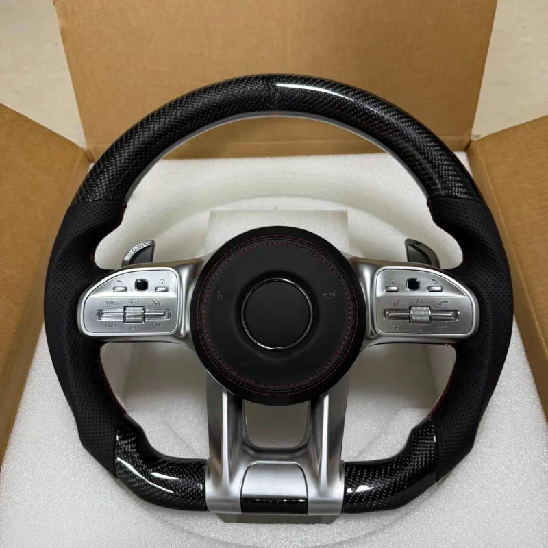 For Mercedes-Benz AMG Factory direct sale:  carbon fiber steering wheel assembly, multi-function buttons and paddle