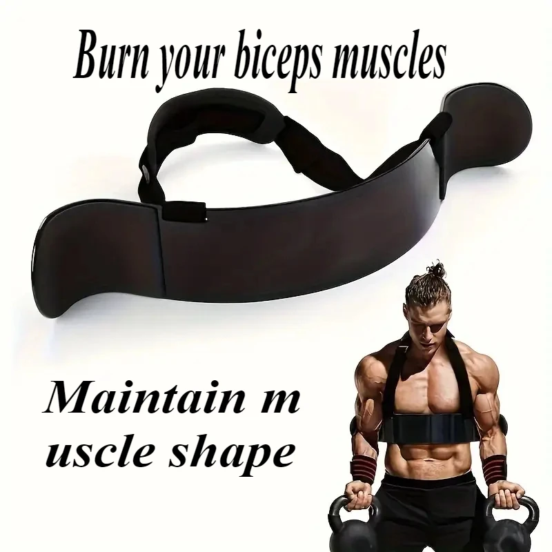1 tablero de entrenamiento de bíceps Waisfit, tablero curvo de hierro para entrenamiento de antebrazo y mancuernas, fibra de Metal negra, accesorios para equipos de fitness