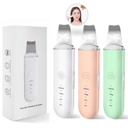 Ultrasonic Skin Scrubber Vibration Face Spatula Blackhead Remover Shovel Clean Cavitation Peeling Facial Lifting