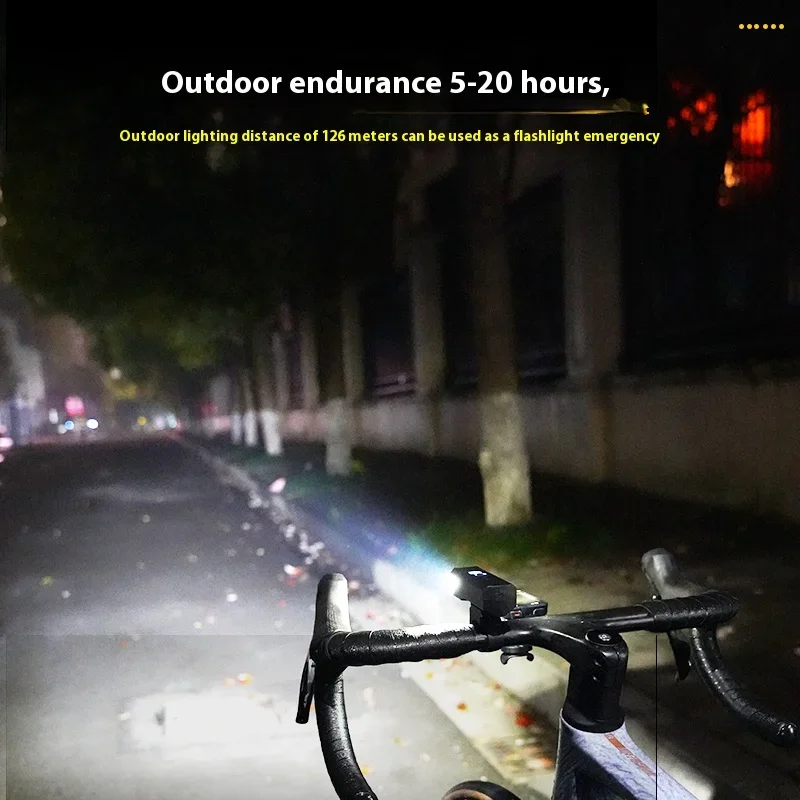 Bicycle Light Portable Bike Light IPX6 Flashlight Aluminum Front Lamp Type-C Charging MTB Road Cycling Highlight