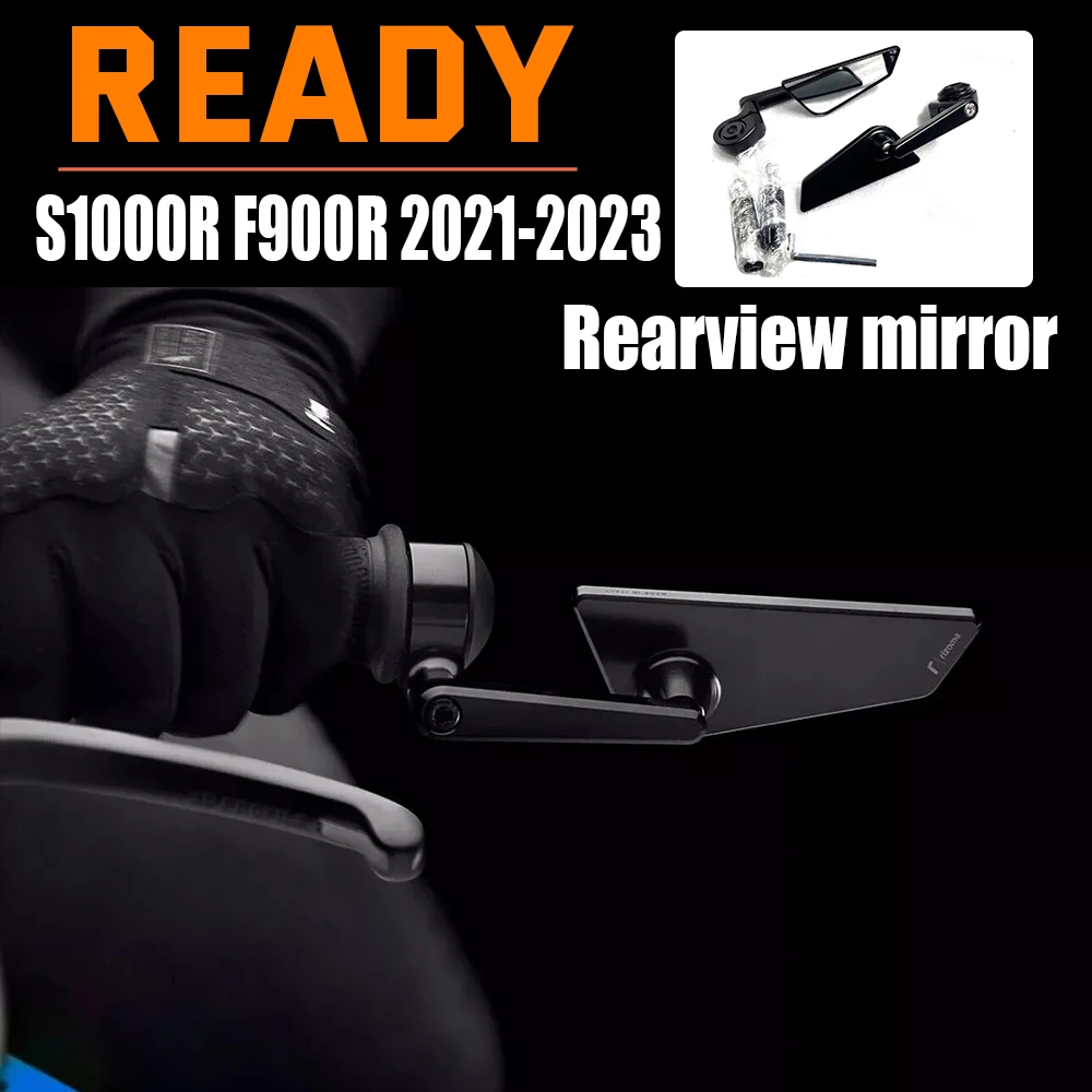 

For BMW S1000R F900R 2021-2023 M1000R Motorcycle Accessories Handlebar End Mirror Left Right Side Rotation Sports S1000 F900 R