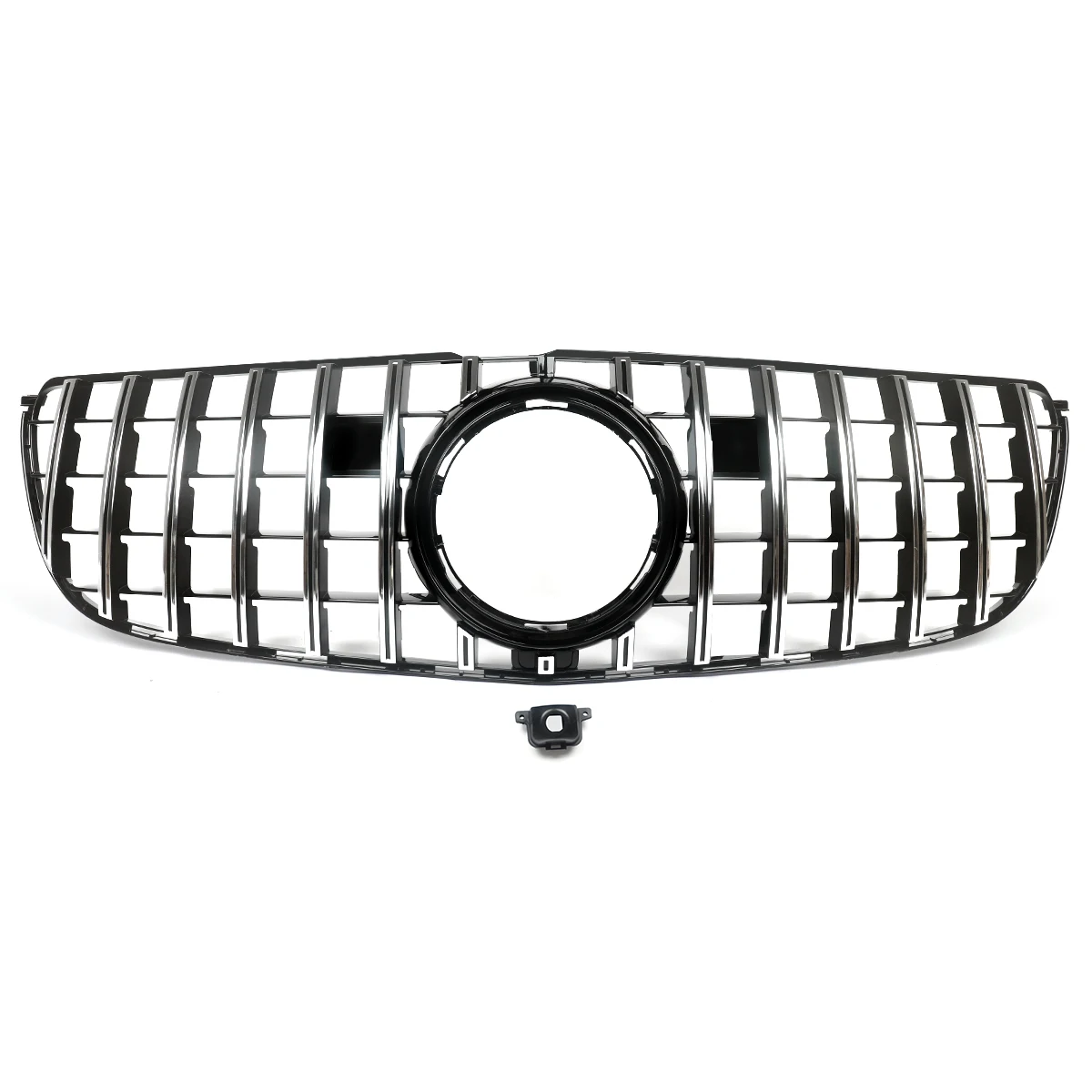 SAIQINGSP Car Accessories Tools GT Style Grille Chrome+Black/Glossly Black For Mercedes-BenzGLSClass X166 2016-2018