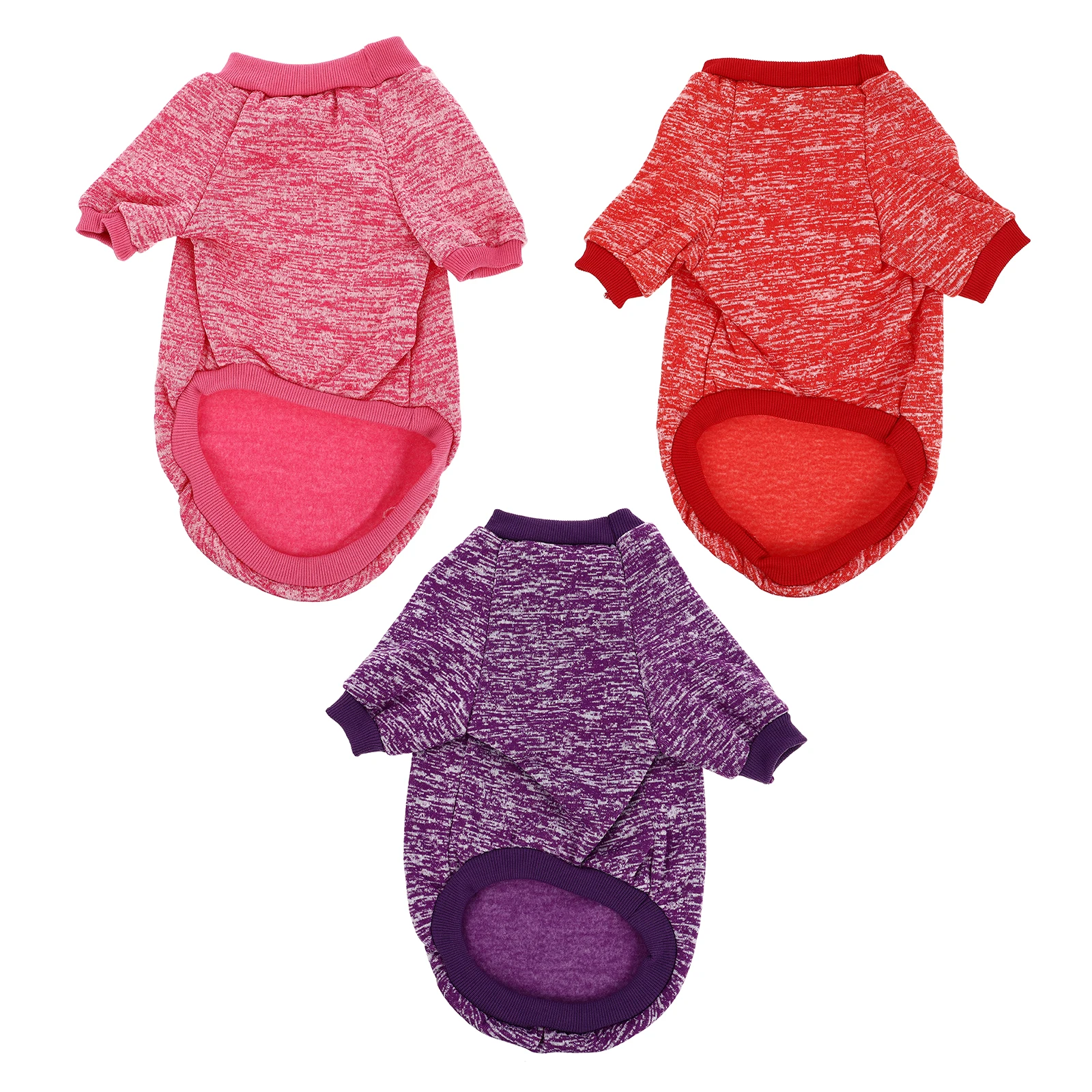 

3Pcs Pet Clothing Soft Cotton Warm Dog Coat Breathable Comfortable Cold-Proof Dog Apparel Winter Outfit Pet Costume