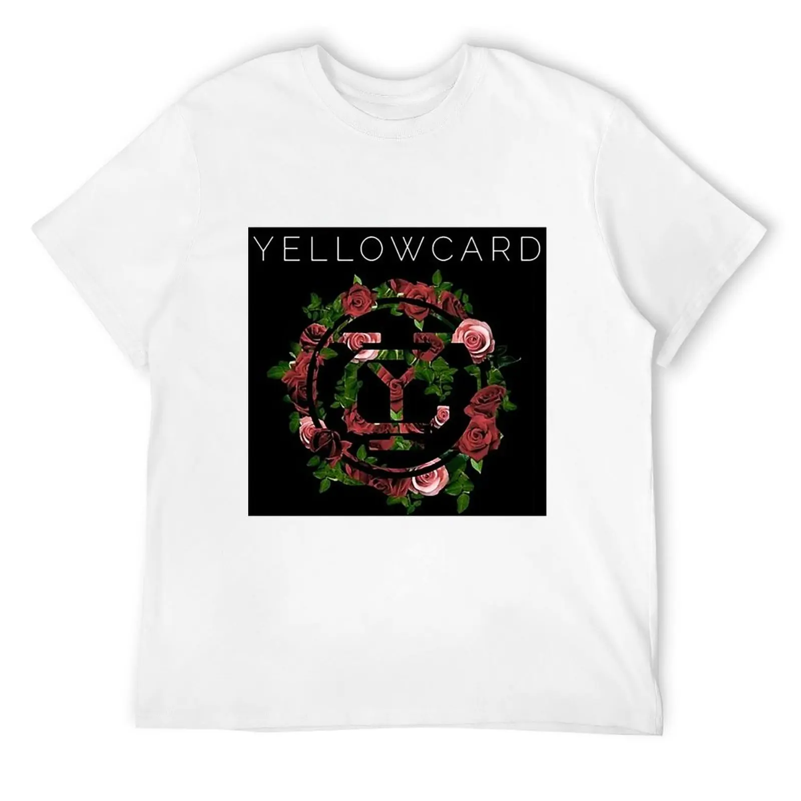 yellowcard flower logo T-Shirt baggy shirts shirts graphic tee mens champion t shirts