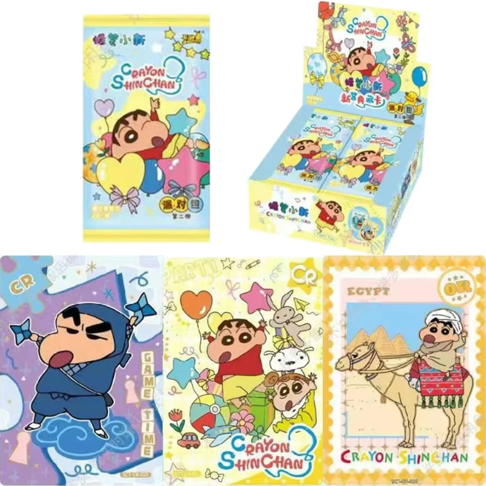 KAYOU Genuine Crayon Shinchan Card Party Pack  Family Party Rare CR Card Anime Collectible Card Toys Gifts