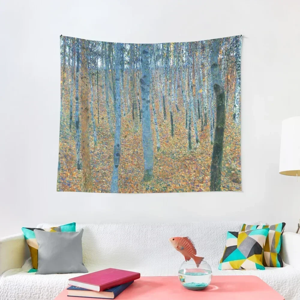 HD. Beech Grove I, by Gustav Klimt . HIGH DEFINITION Tapestry Wall Decorations Room Design Tapestry