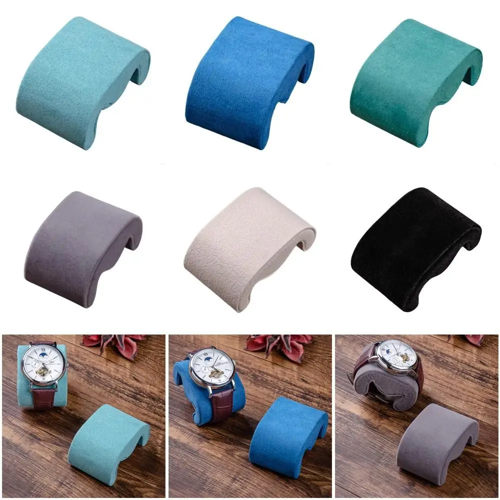 

Soft Suede Velvet Watches Storage Pillow Fixed Multi Functional Fixed Pillows Display Wristwatch Cushion Bracelet
