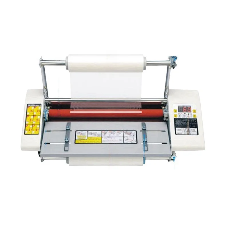 Double Sided Adjustable Speed Automatic A3 Laminator Machine Hot and Cold Lamination for Film Paper Plastic Foil Packaging
