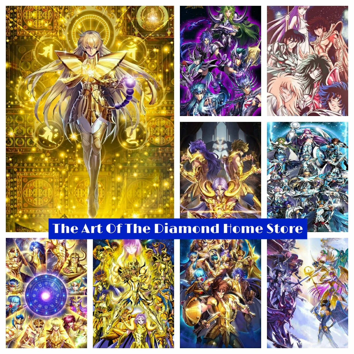 

Saint Seiya 5D DIY AB Drill Diamond Painting Mosaic Embroidery Anime Art Cross Stitch Handmade Craft Rhinestones Home Decor Gift