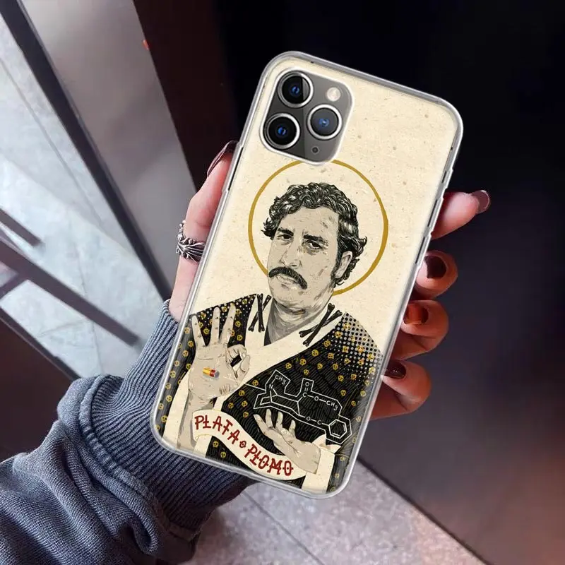 Narcos TV Series Pablo Escobar Phone Case For iPhone 17 Air 11 13 Mini 14 15 Plus 16 12 Pro Max 16E SE 7 8 Pattern Soft TPU Back
