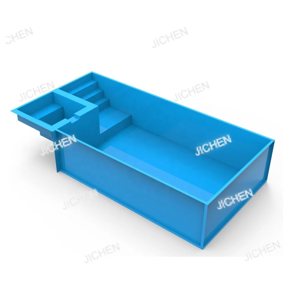 Piscina de Fibra de Vidrio Personalizada para Exteriores JC, Diseño de Jacuzzi de Gran Tamaño, Recinto de FRP, Piscina de Lujo con Depósito