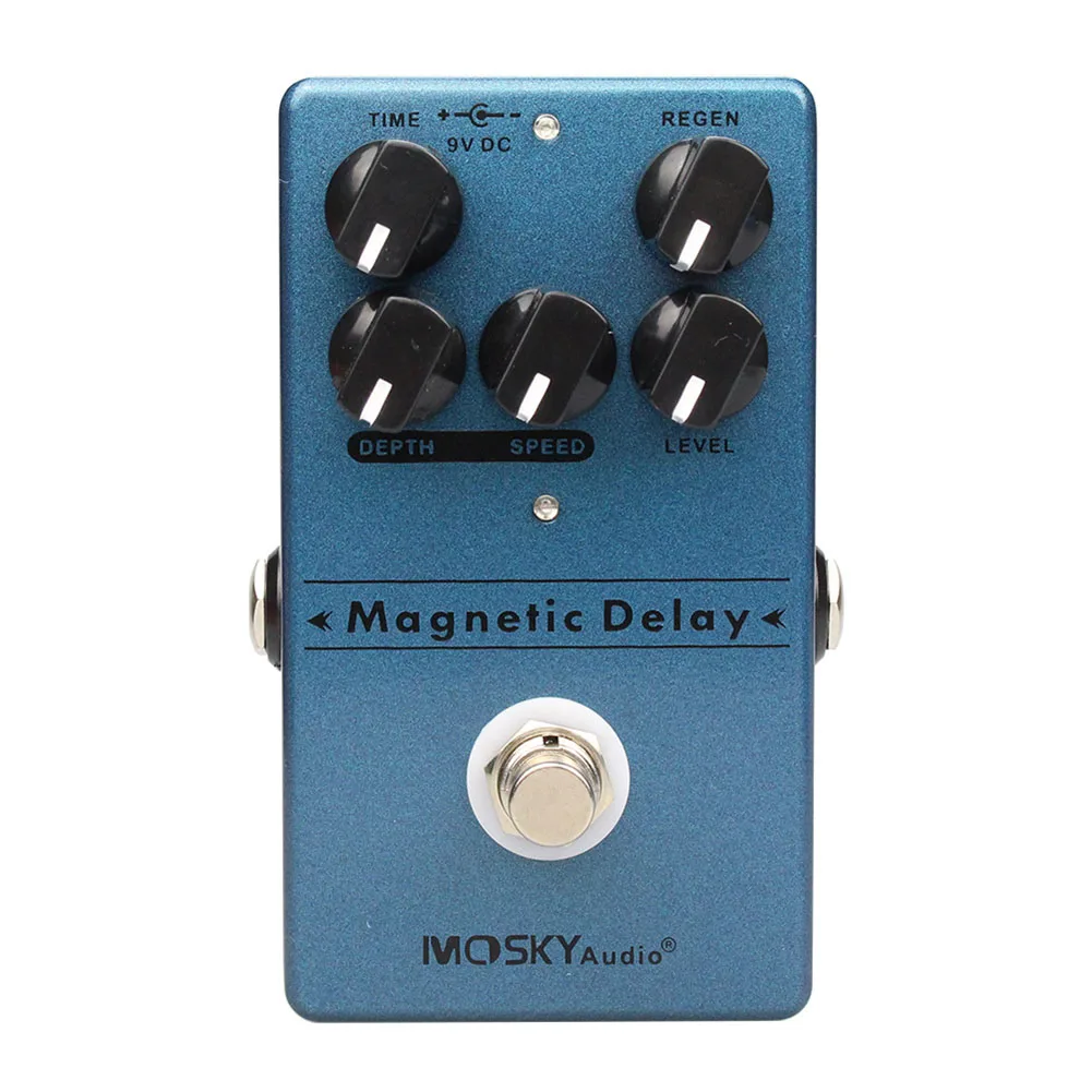 

Brand New High Quality Effect Pedal Effect Pedal True Bypass 5Knobs Distortion Overdrive Effect Pedal Magnetic Delay