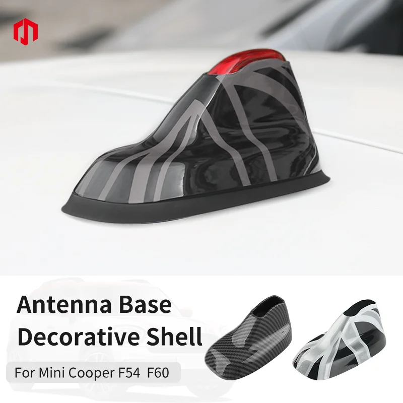 Car Exterior Trim Antenna Decoration Cover Sticker For BMW MINI Countryman F60 2017-2023 F54 Clubman ABS Car-Styling Accessories