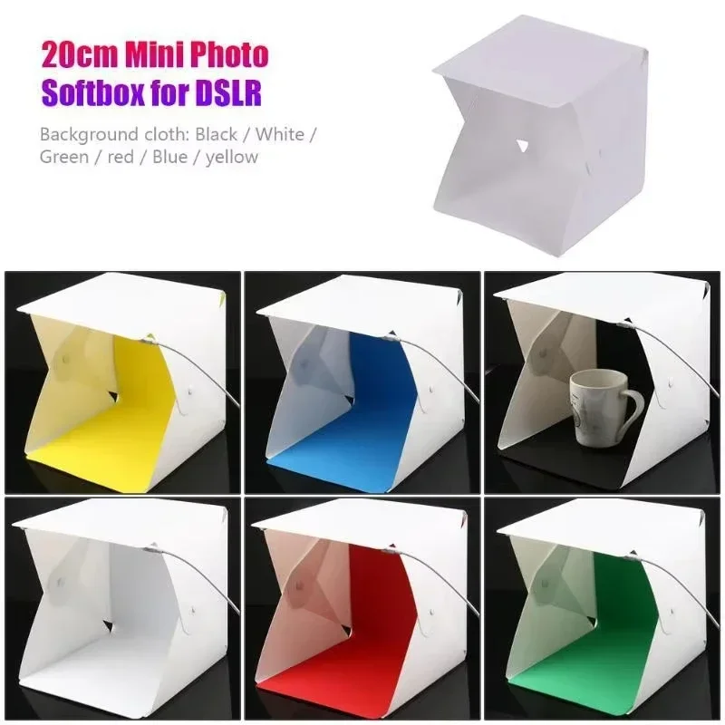 Baru Mini Lipat Photo Booth So - Softbox Portable Strip ulasan dan harga