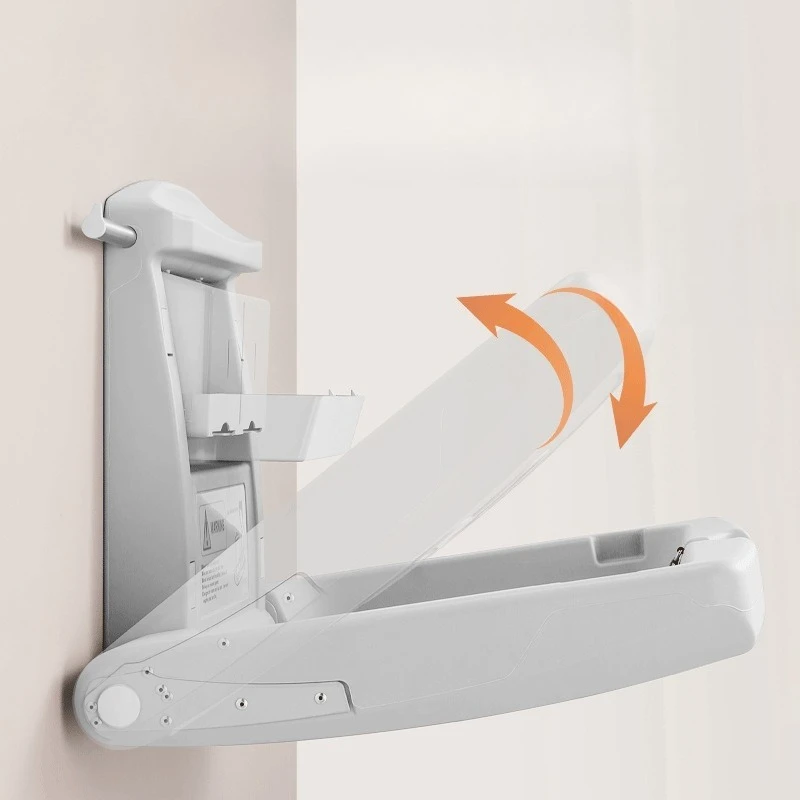 Third bathroom baby care table foldable wall-mounted diaper table
