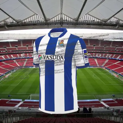 Hot 2025 Spain Football Real Sociedad Jersey Men's Tshirt Summer 3D Breathable Training Suit Youth Soccer Sports Jersey Kits