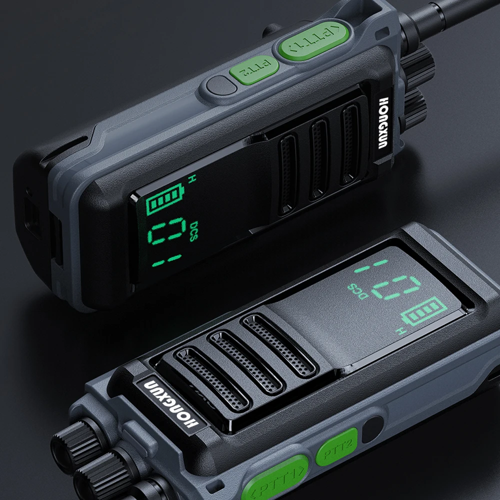 HONGXUN M8000無線機 10W 400-520MHz DCS ワンキーペアリング チャンネルスキャン 大容量バッテリー