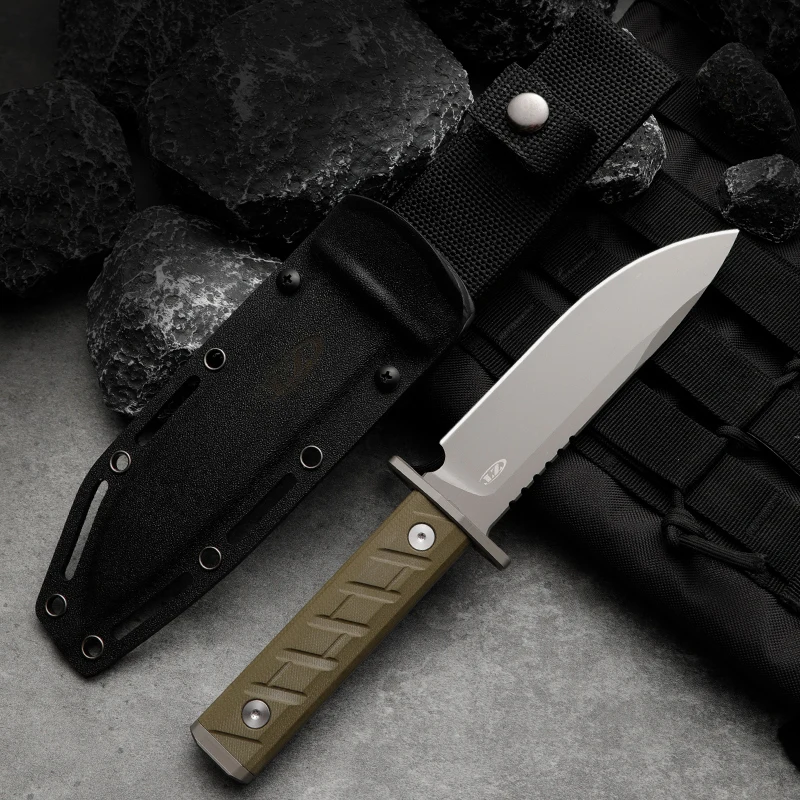 CPM-3V poudre acier couteau extérieur périphérique derness survie aventure sauvetage couteau lame fixe couteau de chasse homme cadeau G10 poignée