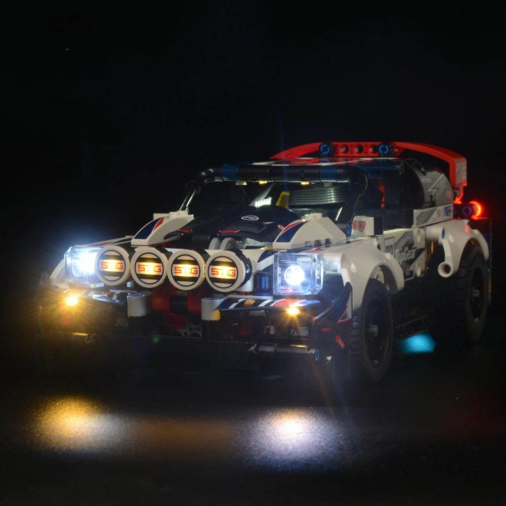 No Building Blocks Lamp Lighting for App-Controlled Top Gear Rally Car 42109 DIY Toys Gift Only Lighting Set