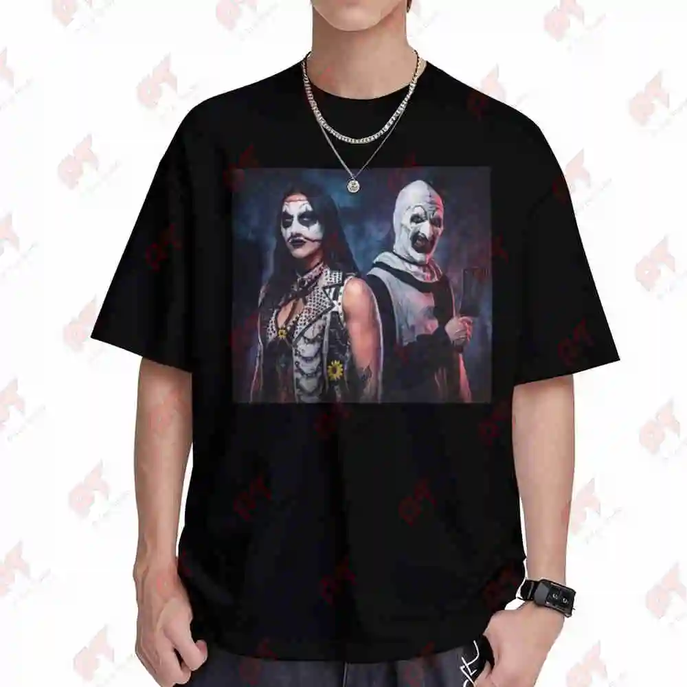 Rhea Ripley X Terrifiers Short Sleeve Tee 100% Cotton T-Shirt
