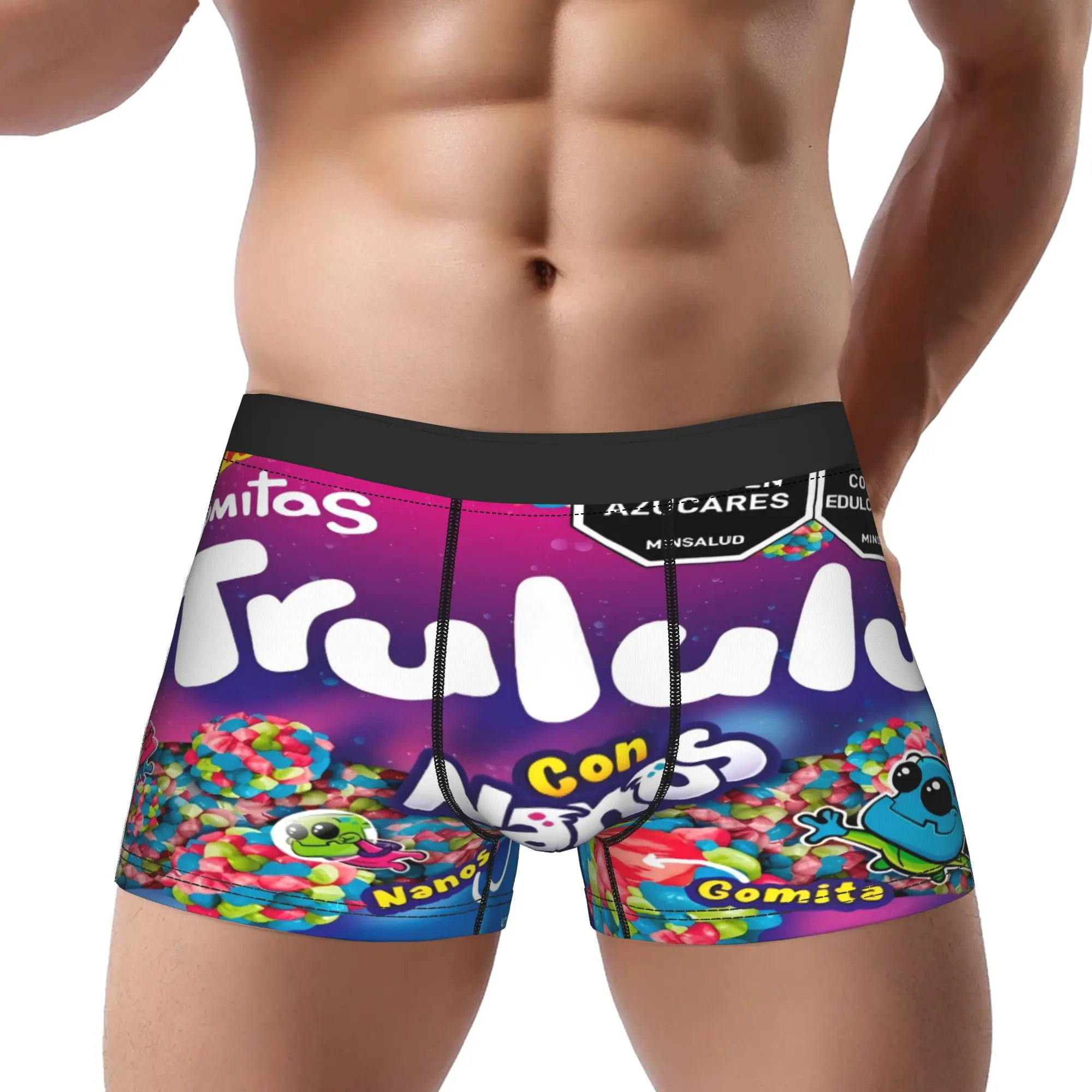 Trululu 1 Unterhose Atmungsaktive Slips Herrenunterwäsche Bedruckte Shorts Boxershorts