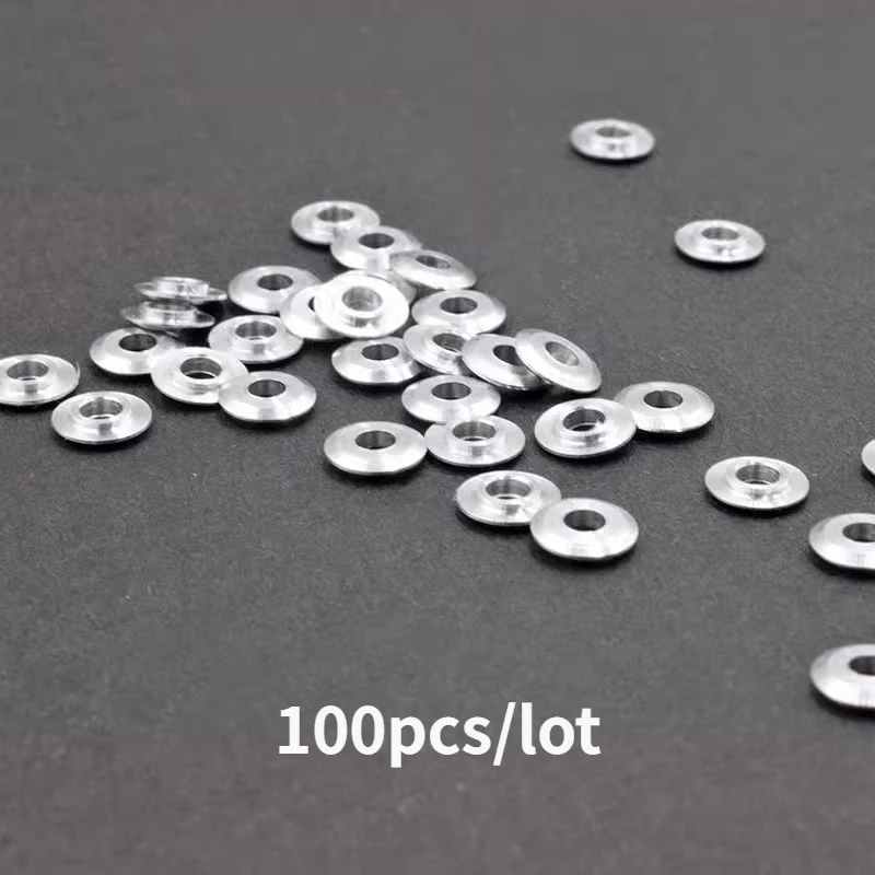 100pcs/lot 94768 Spare Parts Metal Washer Gasket Shim Spacers for 520 Ball Bearing Guide Wheel Roller for Tamiya 4WD RC Car