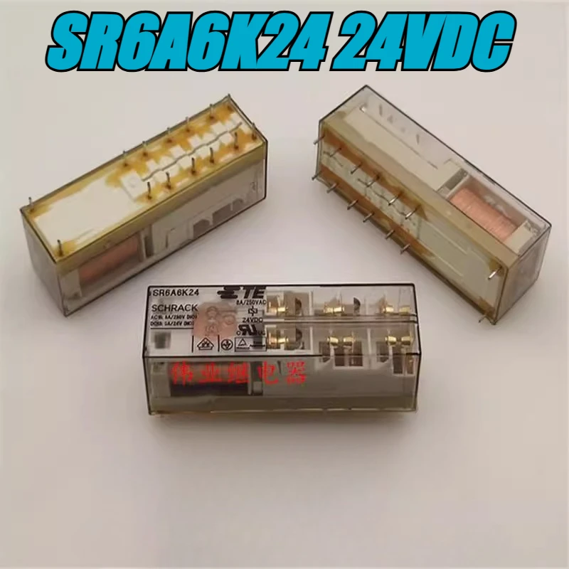 

（Brand New）1pcs/lot 100% original genuine relay:SR6A6K24 24VDC 14pins 8A safety relay