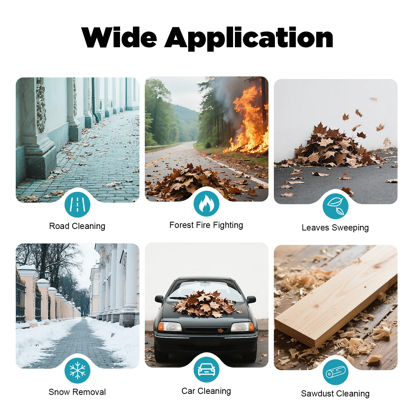 المحمولة 4-السكتة الدماغية 75.6cc على ظهره منفاخ أوراق الشجر قابل للتعديل سرعة الغاز بالطاقة منفاخ أوراق اللاسلكي البنزين الخلفي منفاخ ل ساحة الحديقة #5