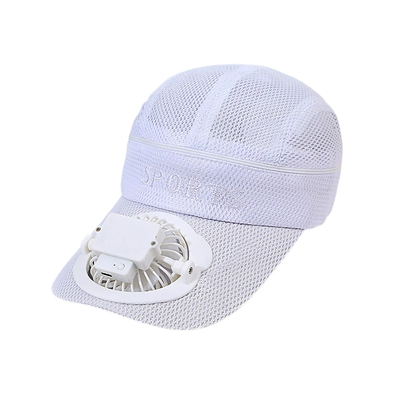 

Летняя перезаряжаемая шляпа-вентилятор с сильным ветром и регулируемым солнцем для взрослых с солнцезащитным козырьком и пустой верхней кепкой для отдыха, путешествий