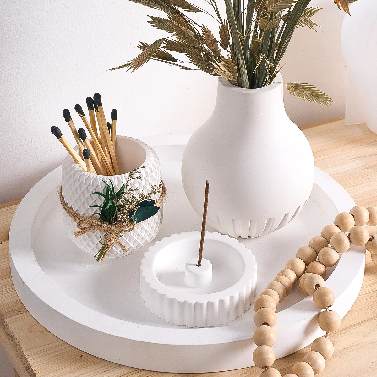 DIY Striped Vase Flower Container Silicone Mold Minimalist Striped Vase Resin Plaster Concrete Craft Ornaments Mold Home Decorat