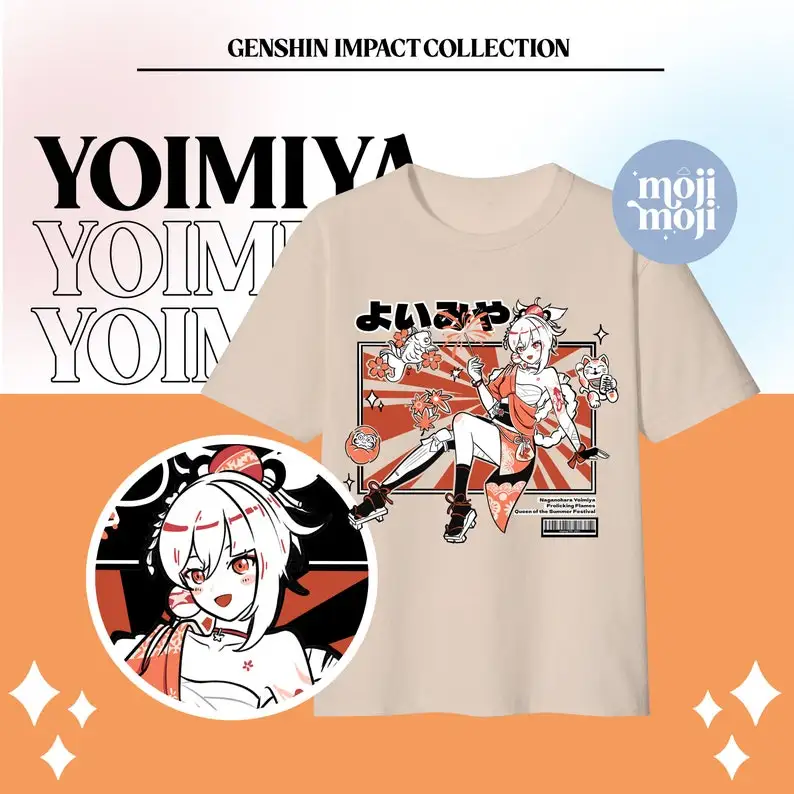 Genshin Impact Yoimiya Shirt, Genshin Yoimiya T-shirt, Genshin Merch