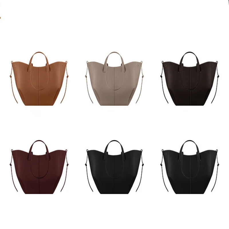 

New 2026 Women's Leather Large Tote Bag for Daily Commuting Crossbody Bag