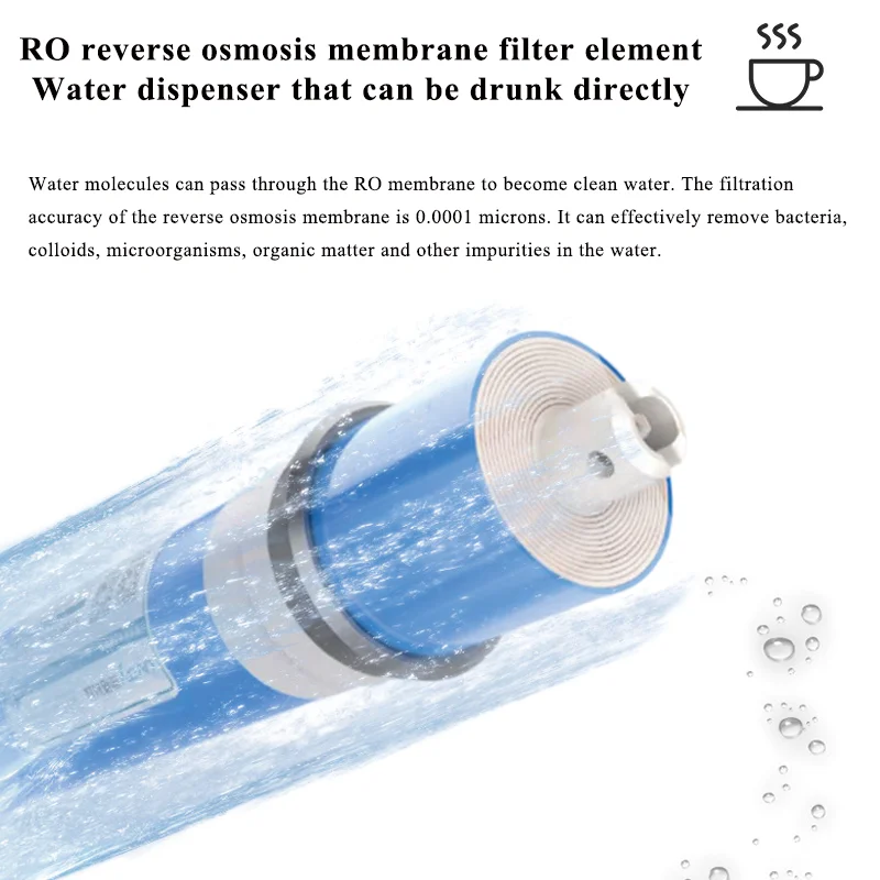 CAMAZ 400G Household 5-Stage RO Reverse Osmosis Eco-friendly Water Dispenser Hydrogen-Rich Water Machine Purifier System 1500ppb