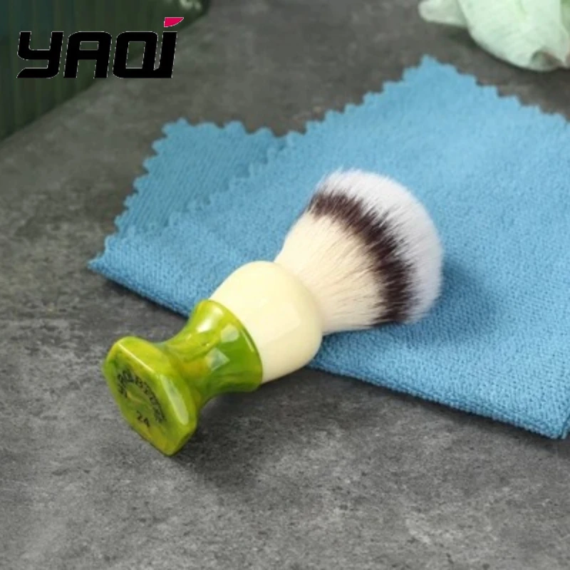 

Мужская кисточка для влажного бритья YAQI Ever-Hopeful 2026, серебристая, с синтетическим ворсом (имитация кошачьих усов), инструмент для ухода за волосами