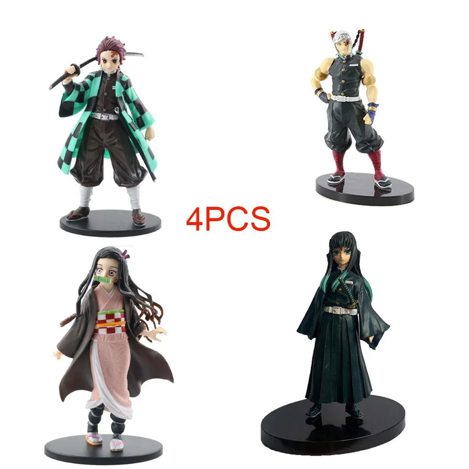 *Anime Dämon Sayaer Figur Kamado Tanjiro Nezuko Ac Chion Figuren PVC Modell und ys Zenitsu Figur Inosuke Dämonentöter Figur