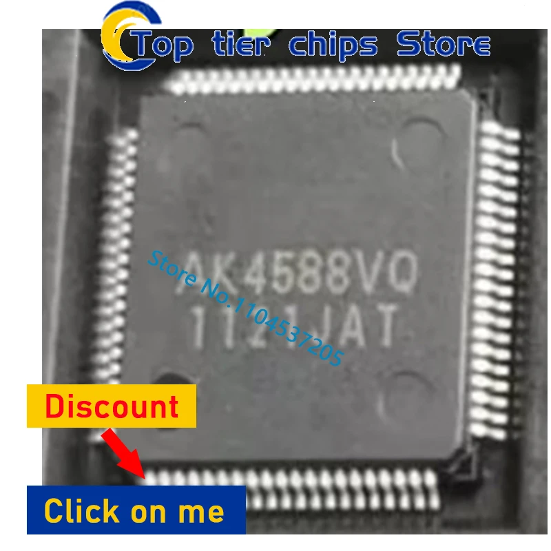 AK4588VQ AK4588 4588 QFP IN STOCK QFP80 QFP 1pcs
