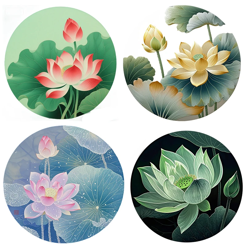 Three Ratels CD329 Beautiful Lotus Art Wall Stickers for Home Decoration