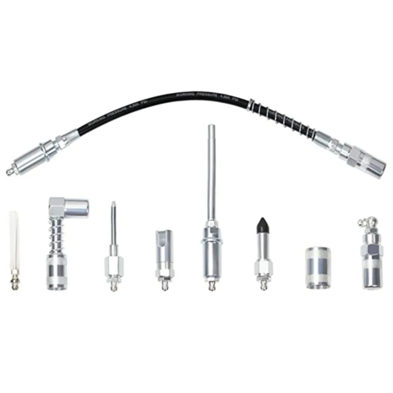 

Lubrication Set Angled Grease Guns Adapter & Injectors Tool for Mechanical Use GTWS