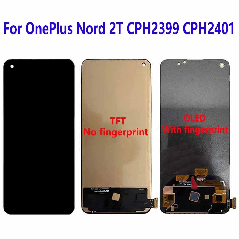 For OnePlus Nord 2T CPH2401 CPH2399 LCD Display Touch Screen Digitizer Assembly Replacement Accessory