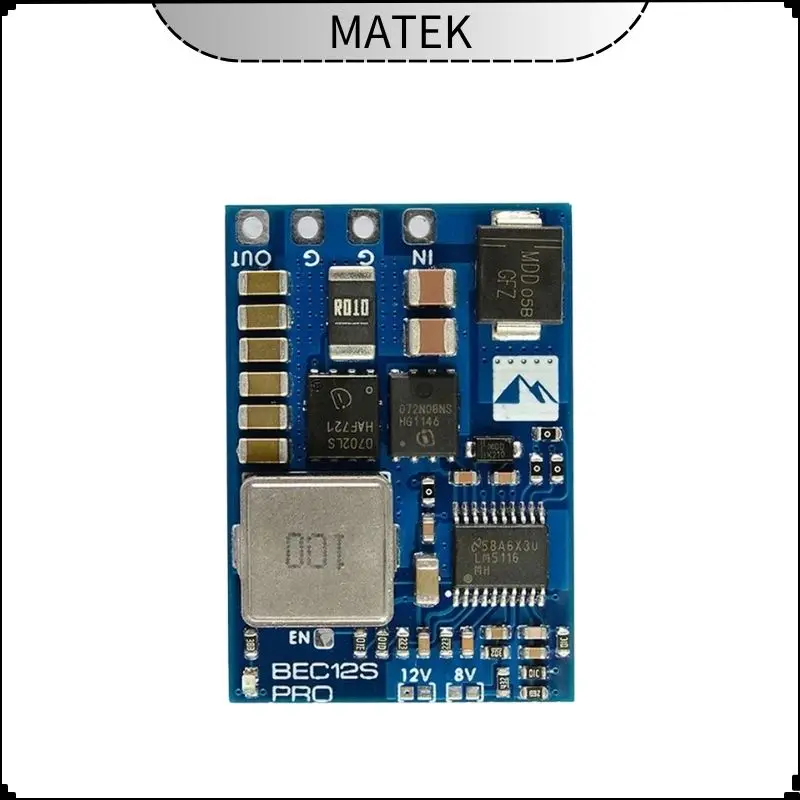

MATEK BEC12S-PRO 9-55 В до 5 В/8 В/12 В-5 А Регулятор напряжения BEC Модуль питания Защита от перегрузки по току Самовосстановление для RC FPV Drone